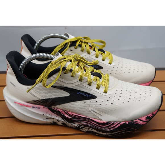 Brooks Hyperion Max Women's Running Shoes Size 10.5 White Pink Glo - Picture 1 of 10